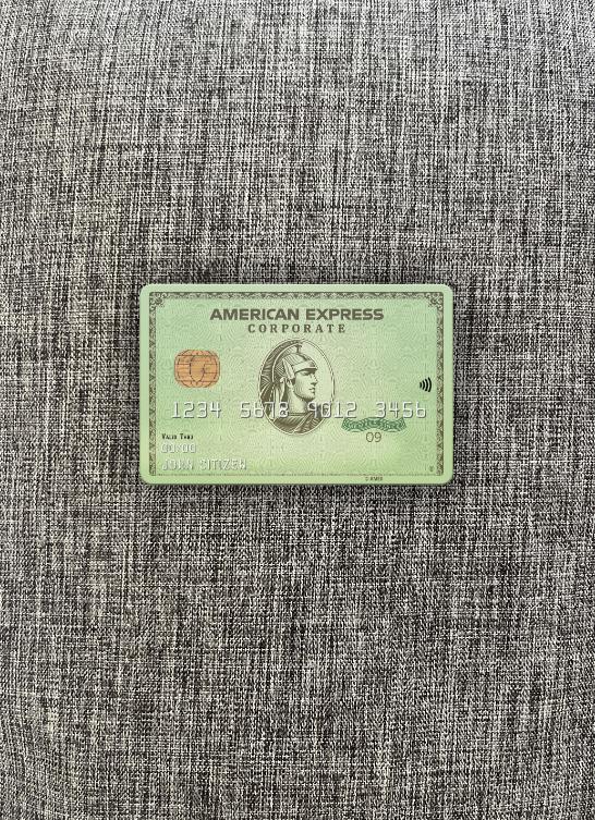 Download USA Massachusetts Radius bank AMEX green card photolook front Photoshop template